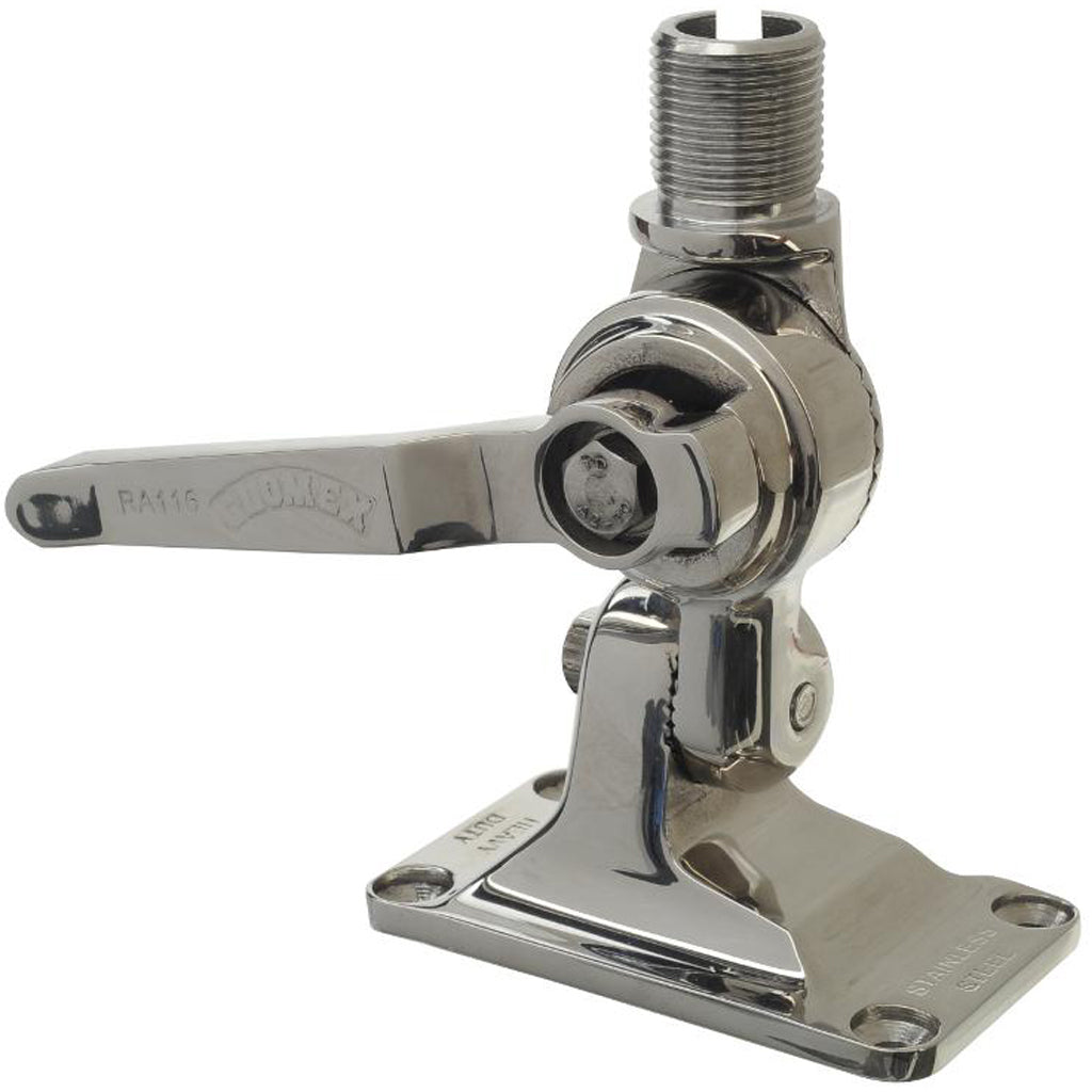 Glomex Stainless 4-Way Ratchet Antenna Mount