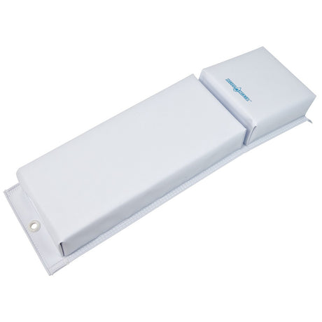 Hull Hugger Fender White Blue - 24"L X 6"W X 21/2".