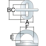Diagram of Low-Load Padeye