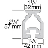 High-Beam Track Cross-section diagram