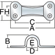 Diagram of Double Fastener Eyestrap