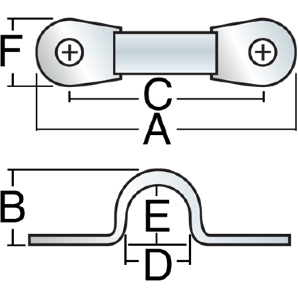 Diagram of 5mm Forged Eyestrap