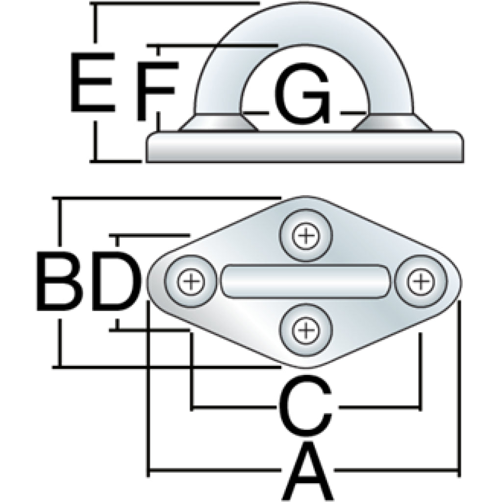  Diagram of Diamond Padeye