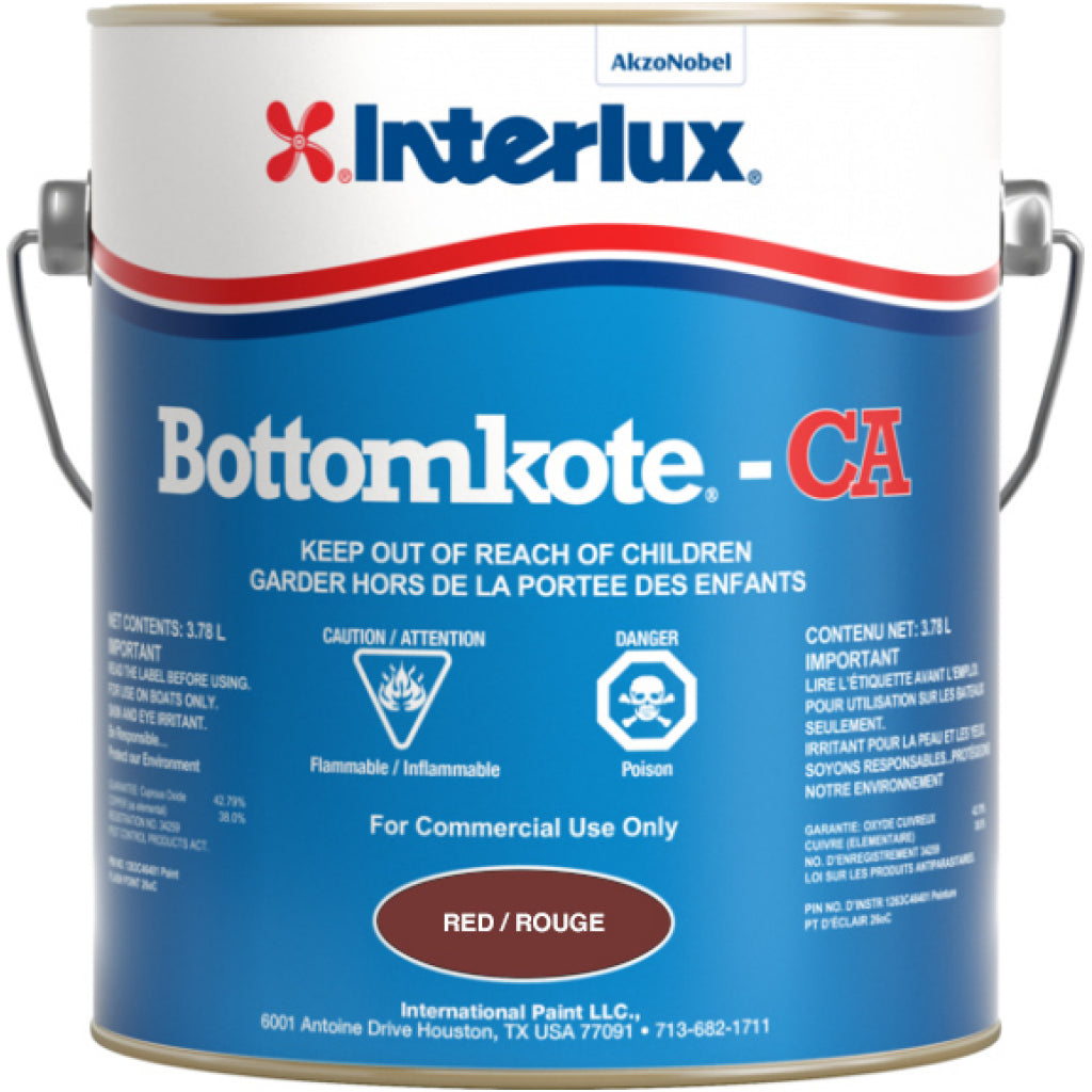 Interlux Bottomkote CA, superior antifouling paint for fiberglass boats