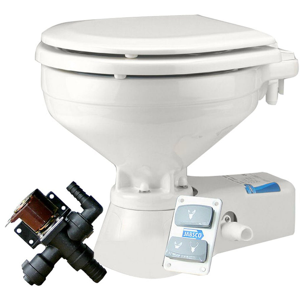 Jabsco 12V Quiet Flush Electric Toilet Alt to 1092