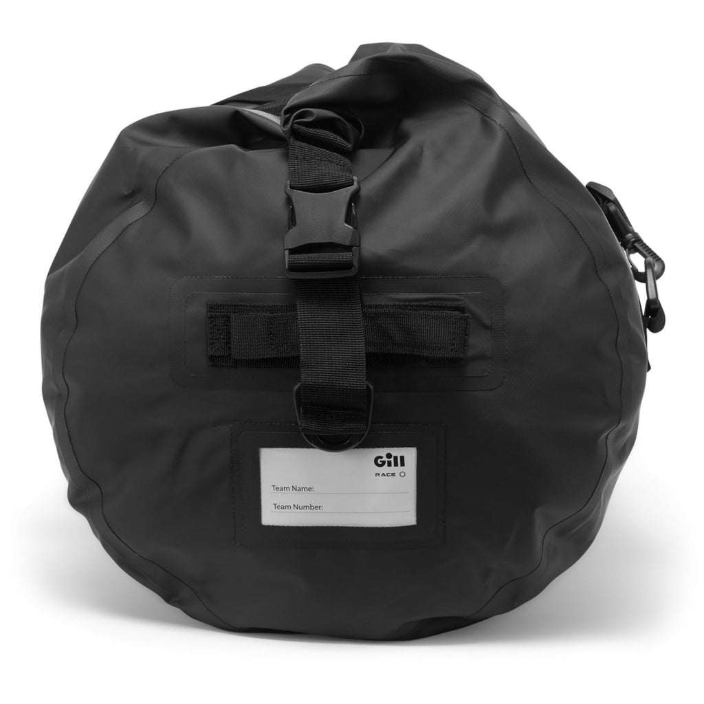 End view of black Gill Voyager Duffel Bag 60L.