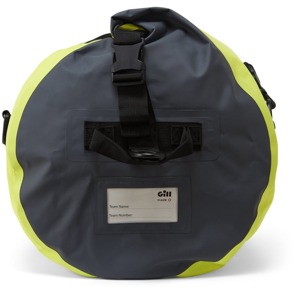 End view of sulphur Gill Voyager Duffel Bag 60L.