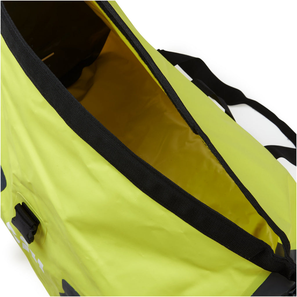 Top view of sulphur Gill Voyager Duffel Bag 60L.