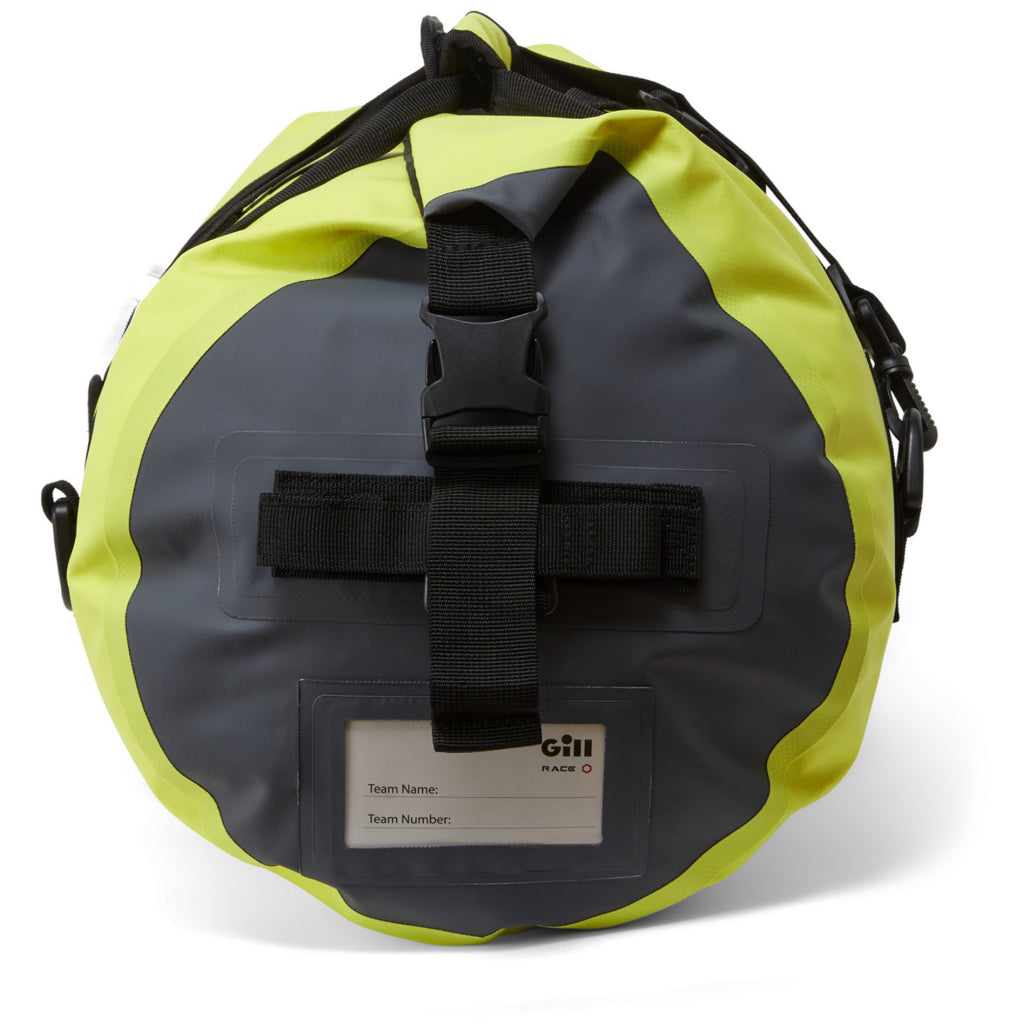 End view of sulphur Gill Voyager Duffel Bag 30L.