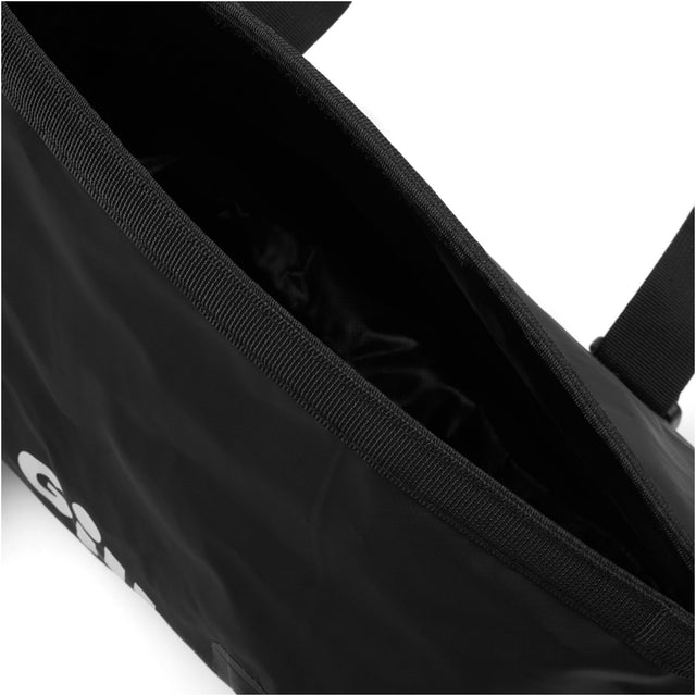 Top view of black Gill Voyager Duffel Bag 10L.