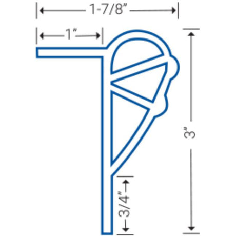 Specifications Of 3" X 10' Extrusion Dock Bumper.