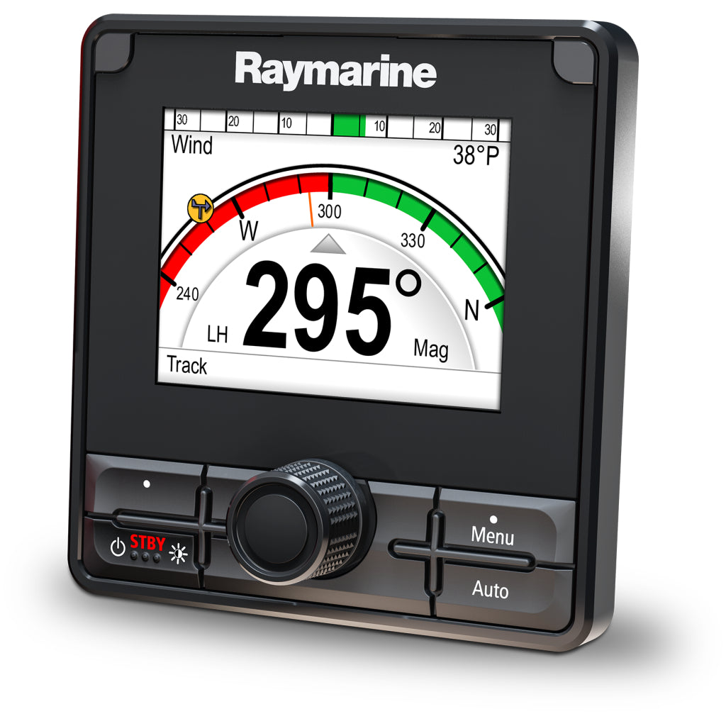 Angle of Raymarine EV-150 Power Pilot With p70Rs Control.