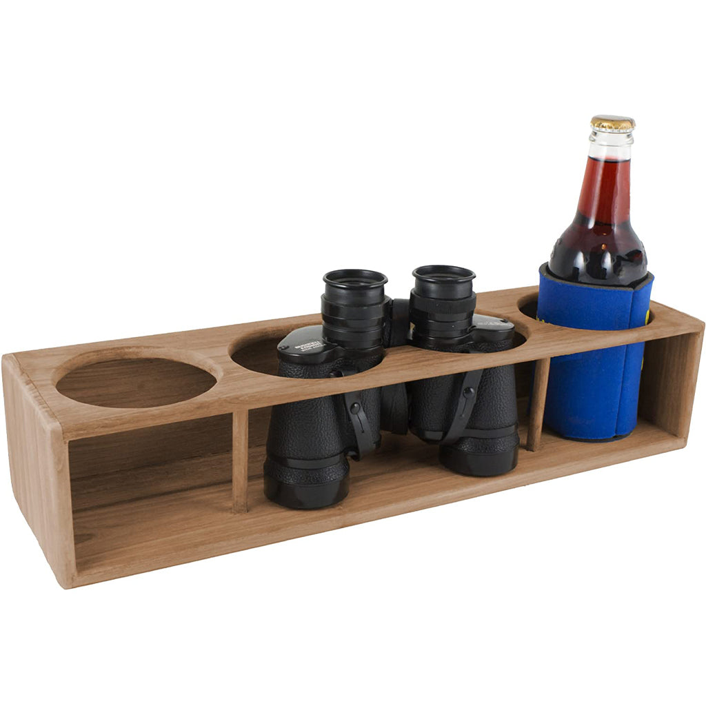 Seatek Interior 4 Drink/Binocular Teak Holder
