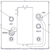 Diagram of Seaward 6-Gallon Galvanized Water Heater.