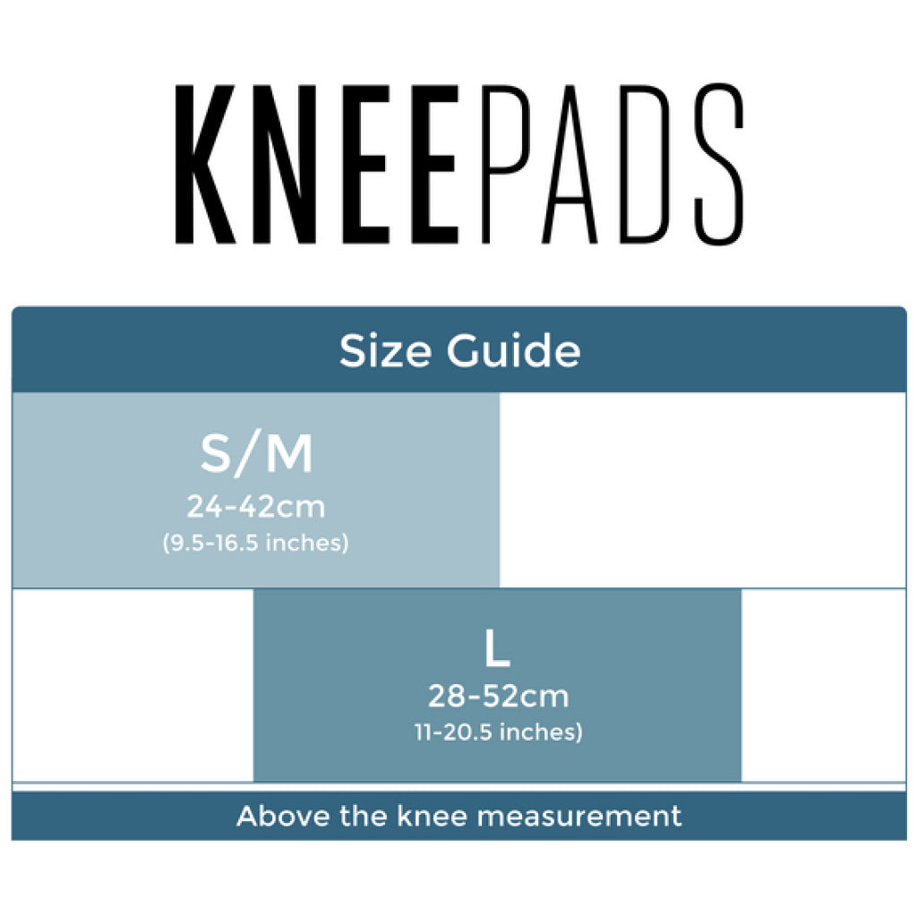 Size Chart Of Large Spinlock Knee Pads (Pair)