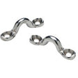 Stainless Steel 5/16" Eye Strap Cast Stock - Pair
