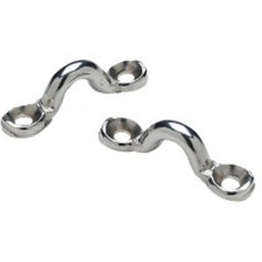 Stainless Steel 5/16" Eye Strap Cast Stock - Pair
