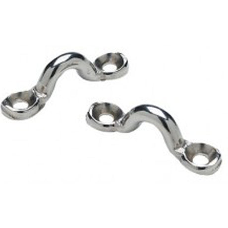 Stainless Steel 5/16" Eye Strap Cast Stock - Pair