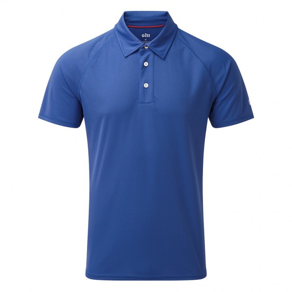 Gill Men's UV Polo Tec Shirt Blue.