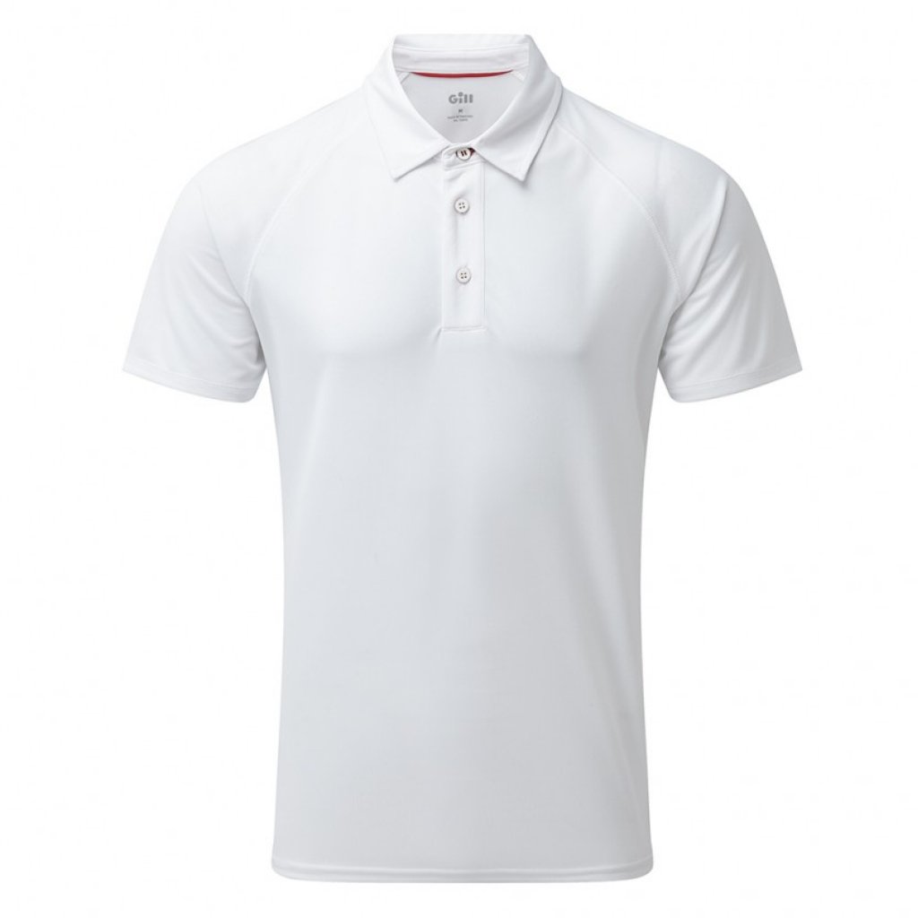 Gill Men's UV Polo Tec Shirt White.