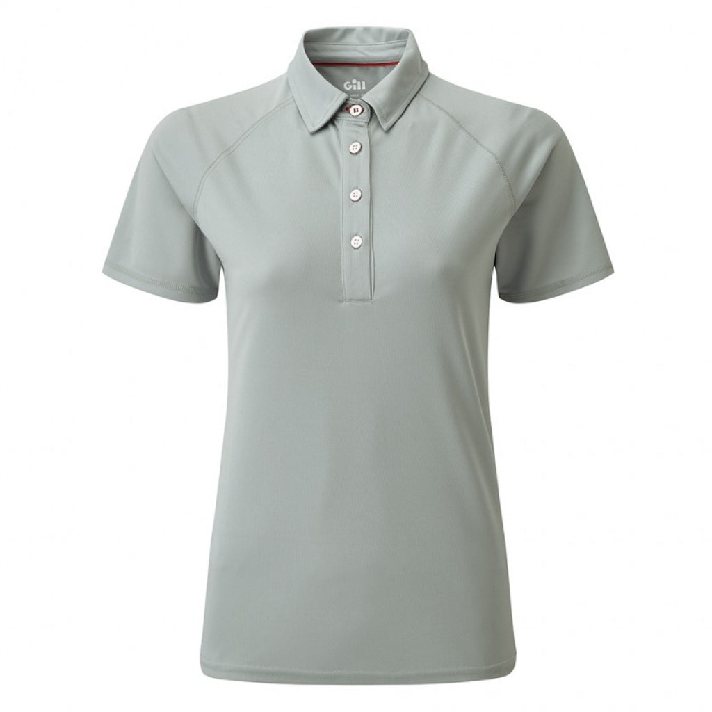 Gill Women's UV Polo Tec Shirt medium grey