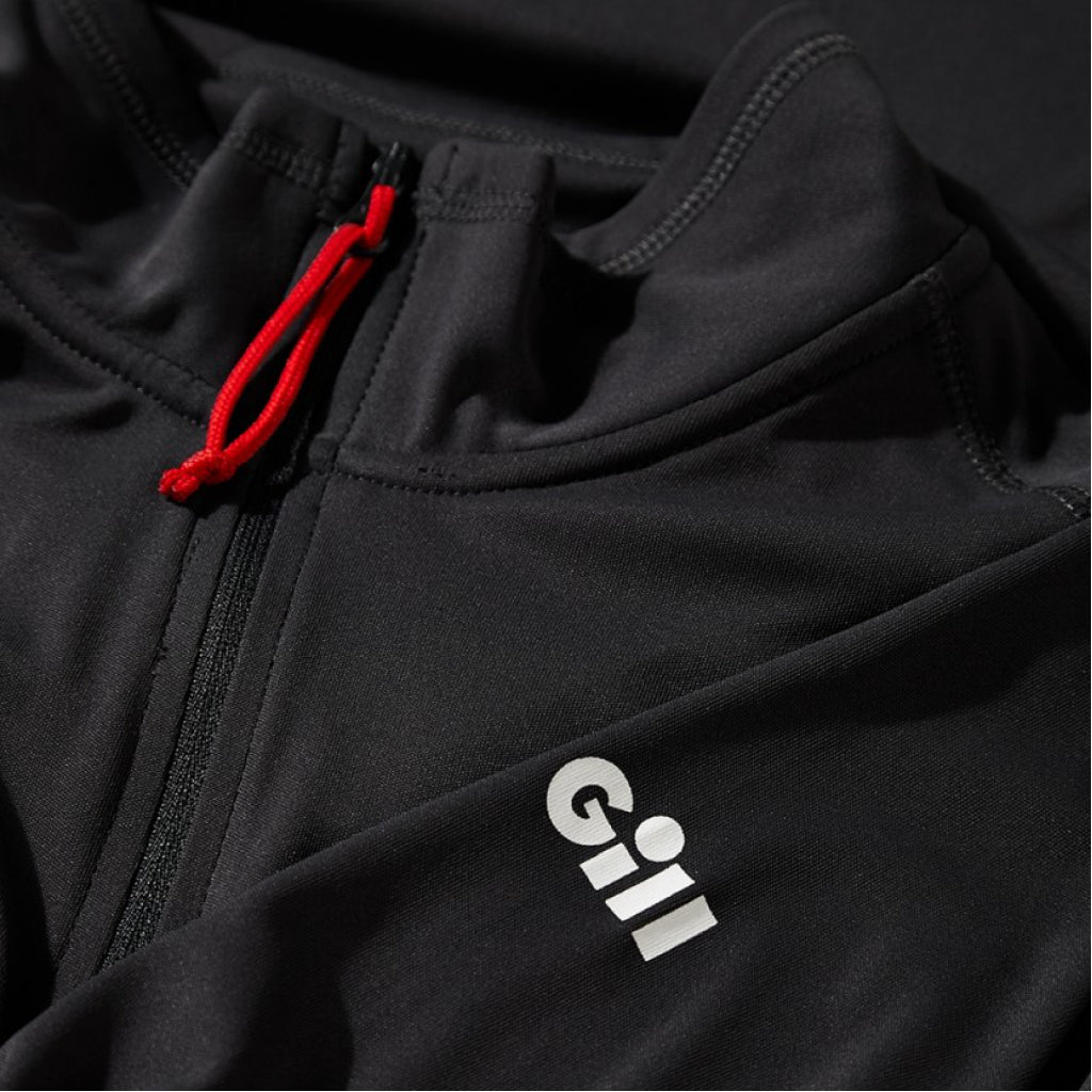 Gill Men's UV Tec Long Sleeve Zip Tee zipper