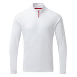 Gill Men's UV Tec Long Sleeve Zip Tee white