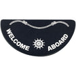 Matworks Navy Half Moon Welcome Aboard Mat