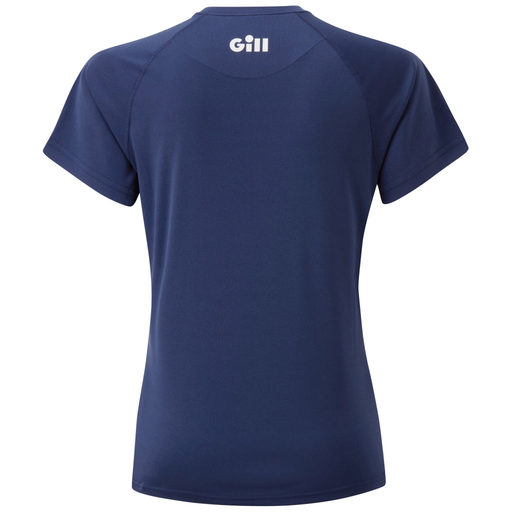 Gill Women's Race Short Sleeve Tee Dark Blue Reverse