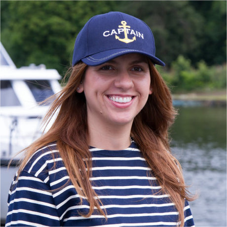 Woman wearing Captain & Anchor Yachtsman Hat