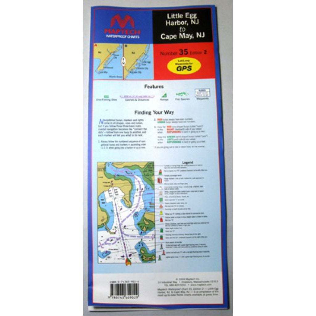 Maptech Cape May Waterproof Chart – Rigging Shoppe