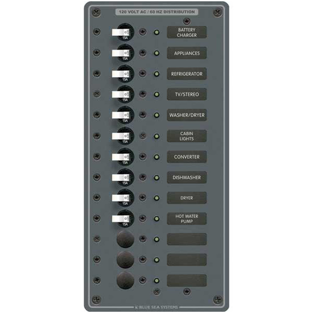 120V AC, Main 30amp Breaker Plus 11 Positions