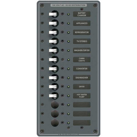 120V AC, Main 30amp Breaker Plus 11 Positions