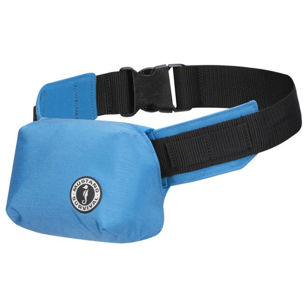 Azure (Blue) Minimalist Manual Inflatable Belt Pack.